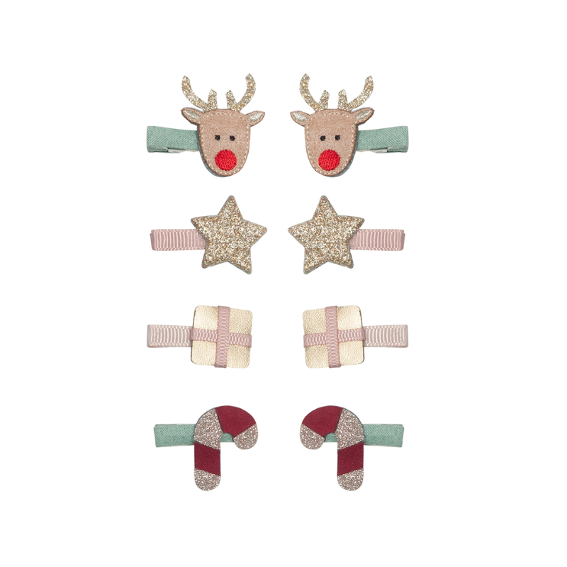 Barnaccessoarer - Mimi & Lula - 8 hårclips - Minijul