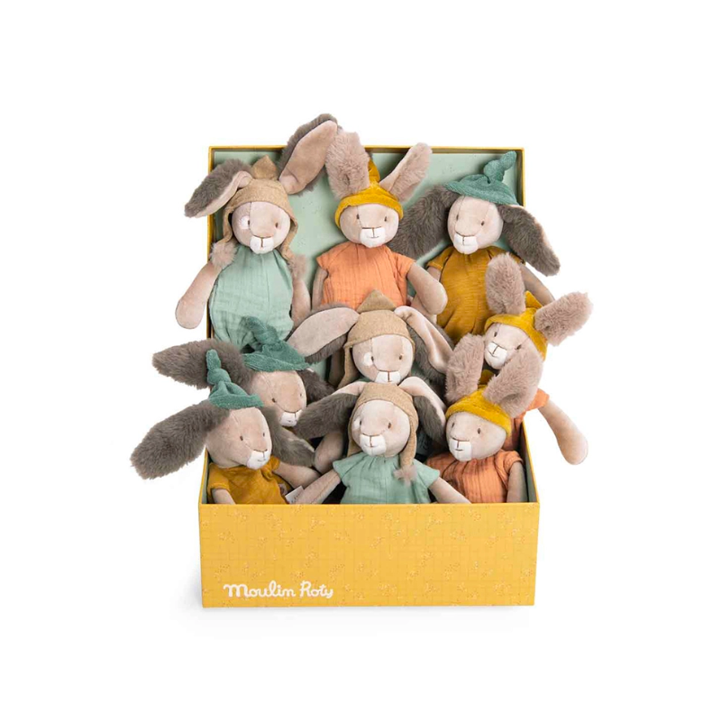 Gosedjur -Moulin Roty - Kanin 30 cm - Terrakotta - Trois Petits Lapins