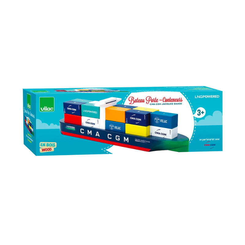 Barnleksak - Vilac - Containerfartyg av Jacques Saadé