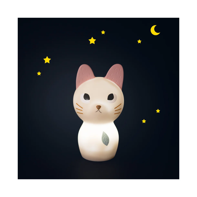 Barnrum - Nattlampa - Katt (uppladdningsbar USB)