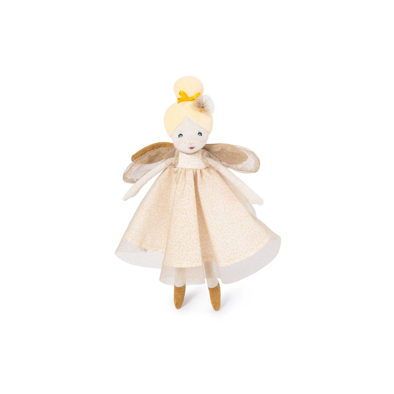 Moulin Roty - Liten gyllene fe tygdocka