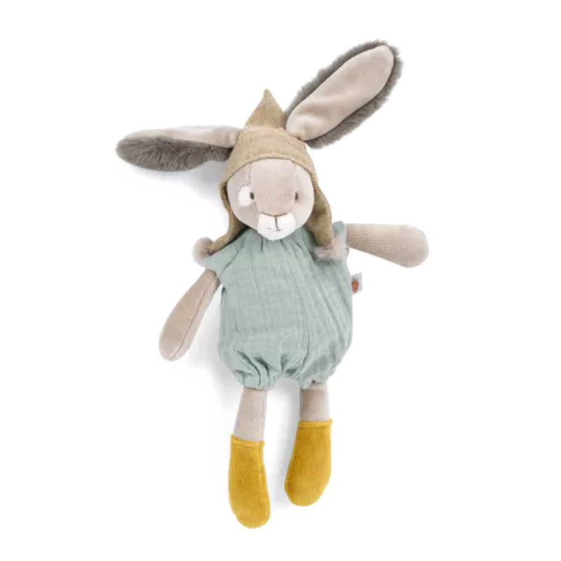 Barnleksak -Moulin Roty - Gosedjur - Kanin 30 cm - Salvia - Trois Petits Lapins