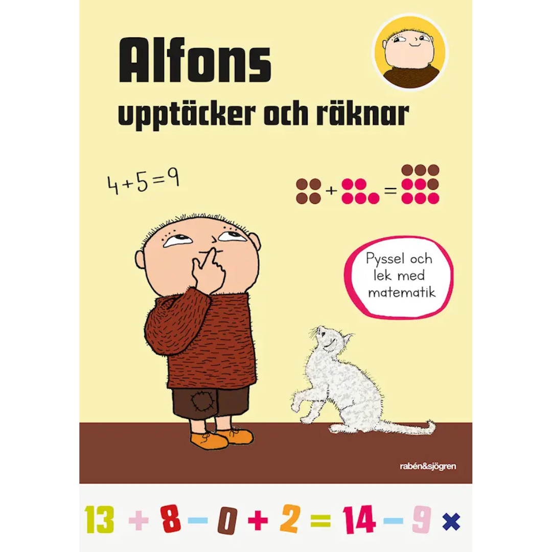 Pysselbok, barnböcker - Alfons upptäcker och räknar