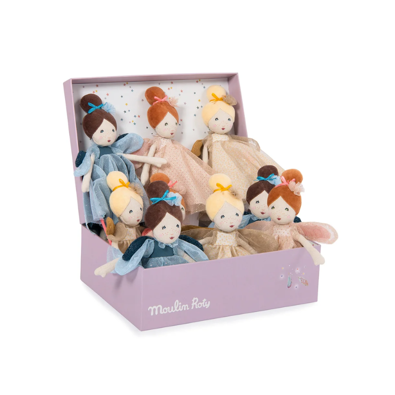 Moulin Roty - Liten gyllene fe tygdocka