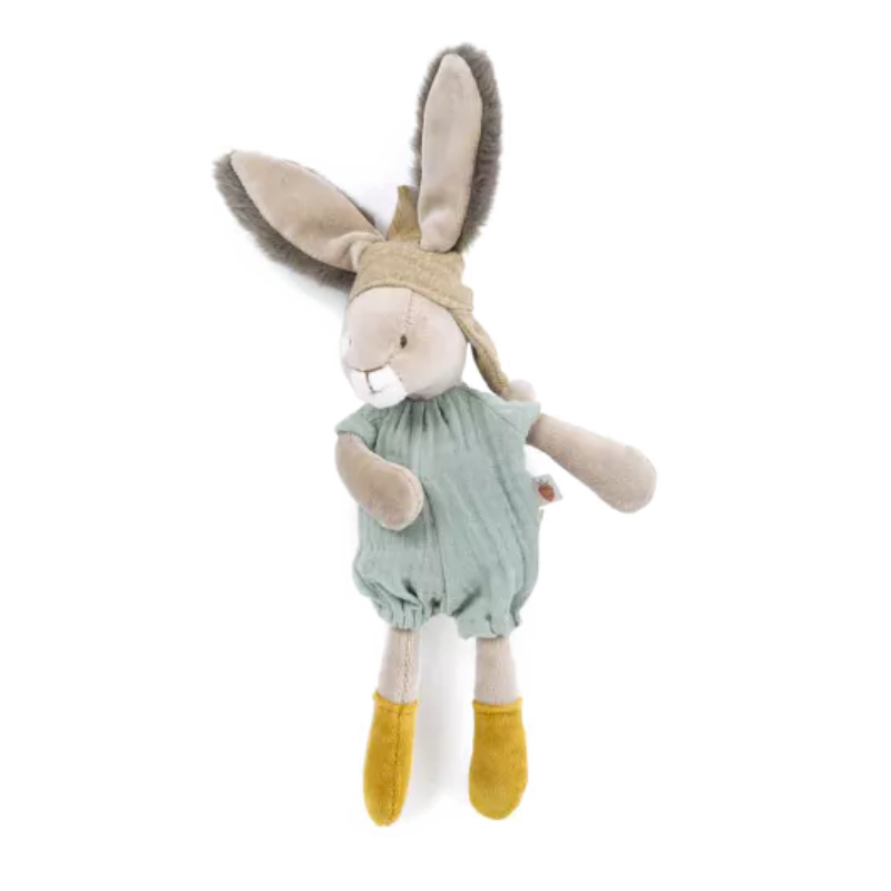 Barnleksak -Moulin Roty - Gosedjur - Kanin 30 cm - Salvia - Trois Petits Lapins