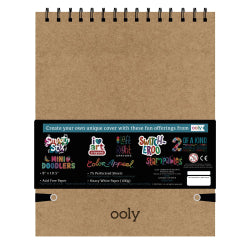 OOLY Skissblock – DIY – Vit 20,5 × 26,5 cm