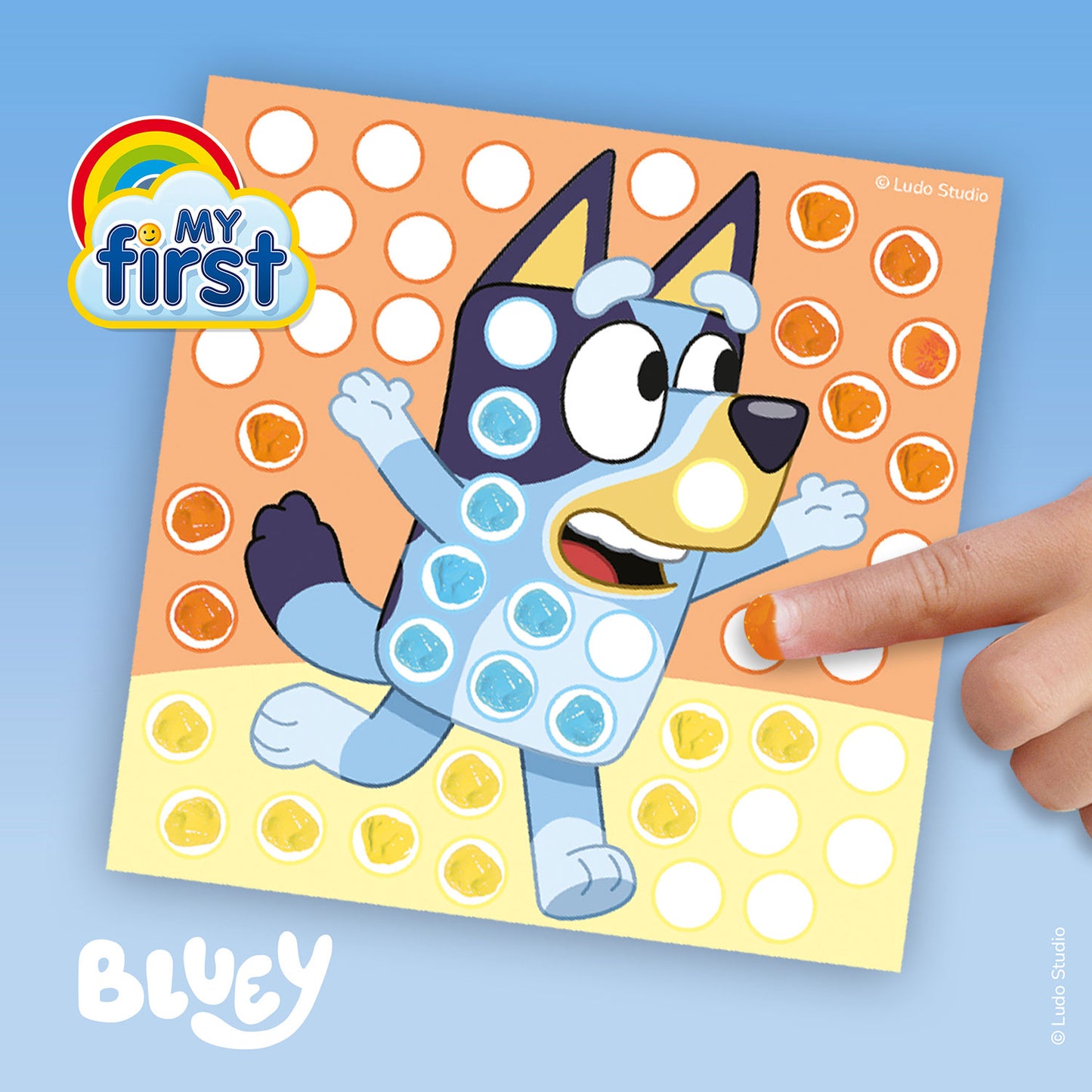 Bluey Fingerfärg – Print Art Målarset