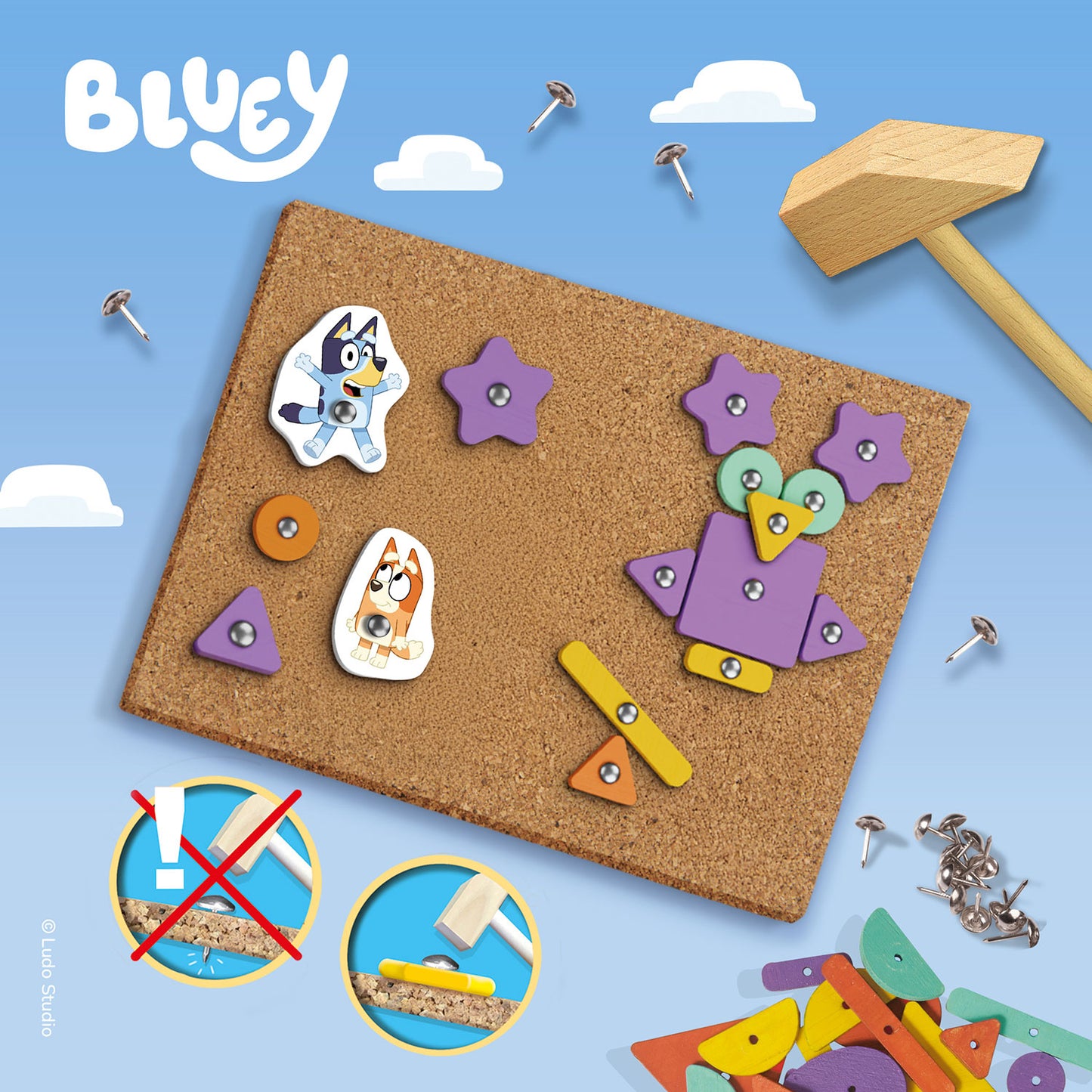 Bluey Hammarspel – Kreativt Spikset i Trä
