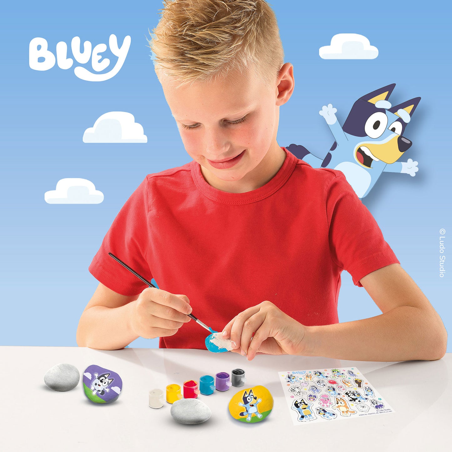 Bluey Måla Stenar – Kreativt Pysselset