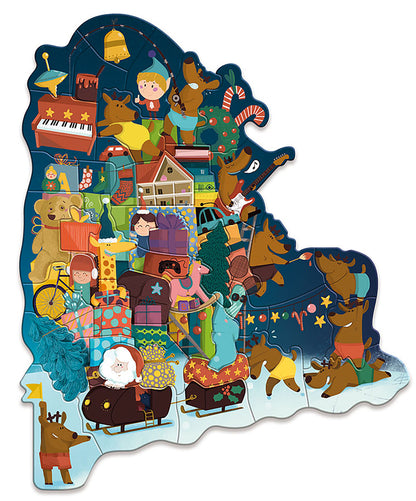 Vilac Adventskalender – Adventstorn med Magnetiskt Pussel