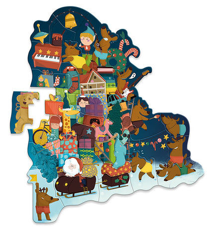 Vilac Adventskalender – Adventstorn med Magnetiskt Pussel