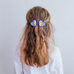 Mimi & Lula Hårclips 2 st – Large Scalloped Heart Show Pony