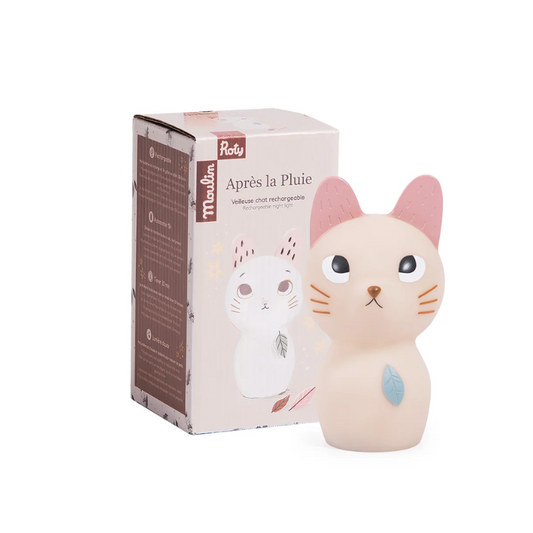 Barnrum - Nattlampa - Katt (uppladdningsbar USB)