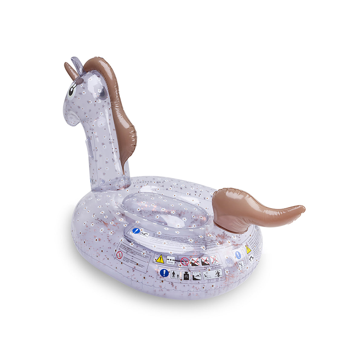 Swim Essentials Badedyr 142 cm - Daisy Flowers Unicorn