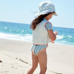 Swim Essentials Solhatt 0-1 år med solskydd - Florish Green