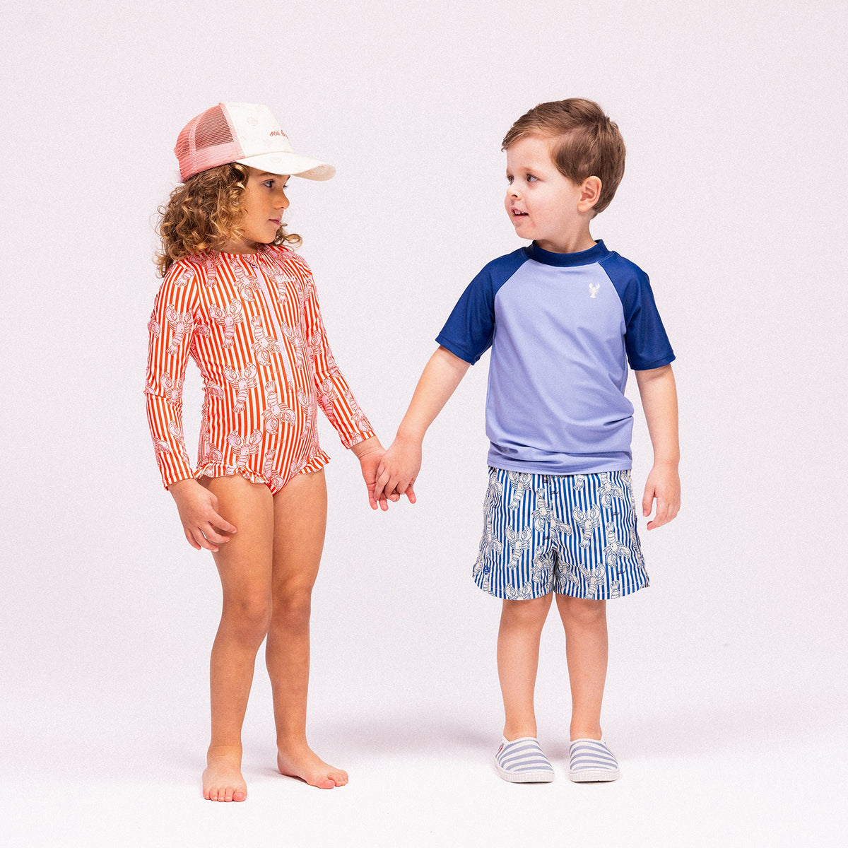 Swim Essentials Badshorts storlek 86-92 - Lobster Bay Blue