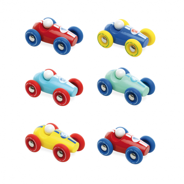 Vilac Mini racerbil i trä – assorterade färger
