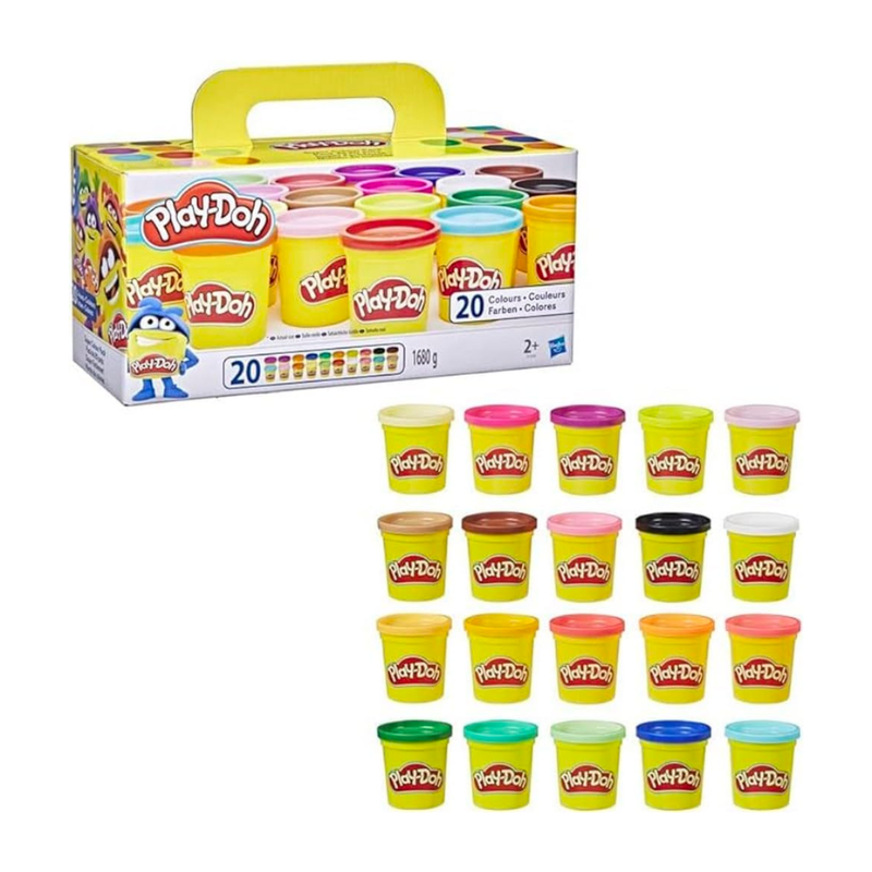 Kreativa barn - Play-Doh Super Color-paket med 20 burkar