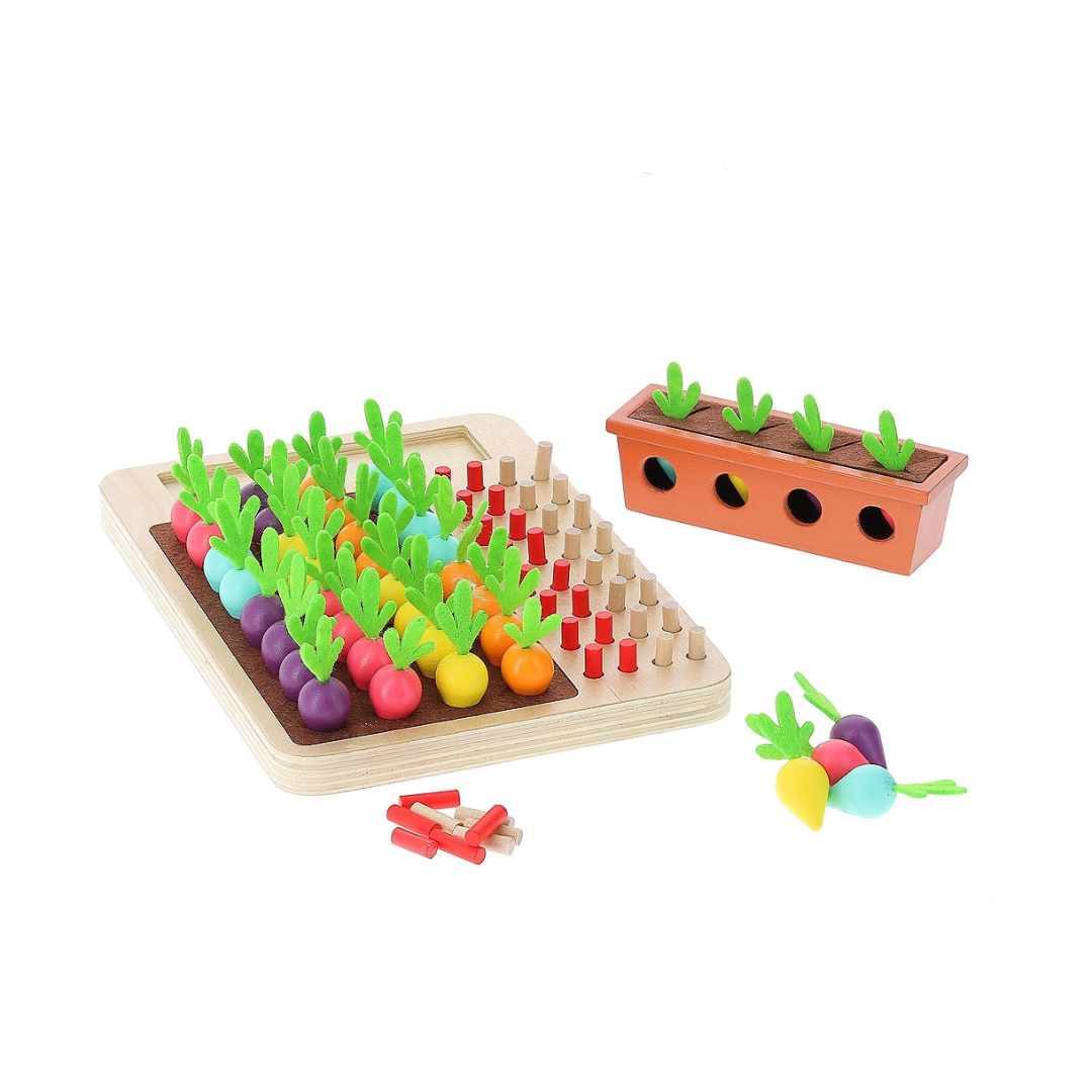 Vilac Spel - Kodspel Grönsaker. Träleksak