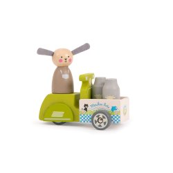Moulin Roty Dockhusfigur – Albert med mjölkcykel