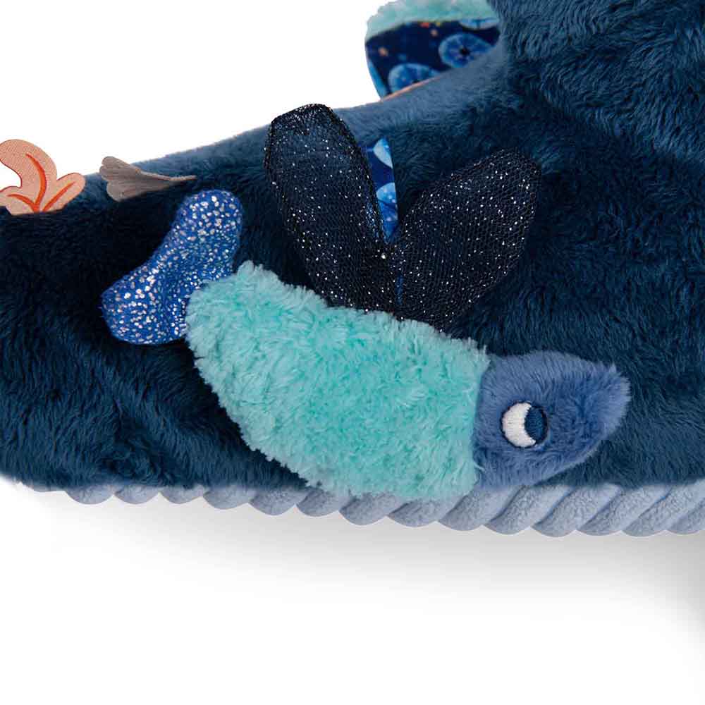 Moulin Roty Aktivitetsmjukisdjur - Haj 58 cm - Les Aventures de Paulie