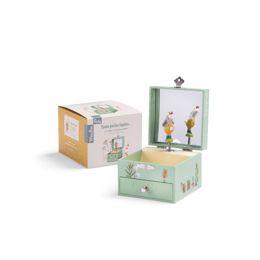 Moulin Roty Smyckeskrin med musik – Trois Petits Lapins