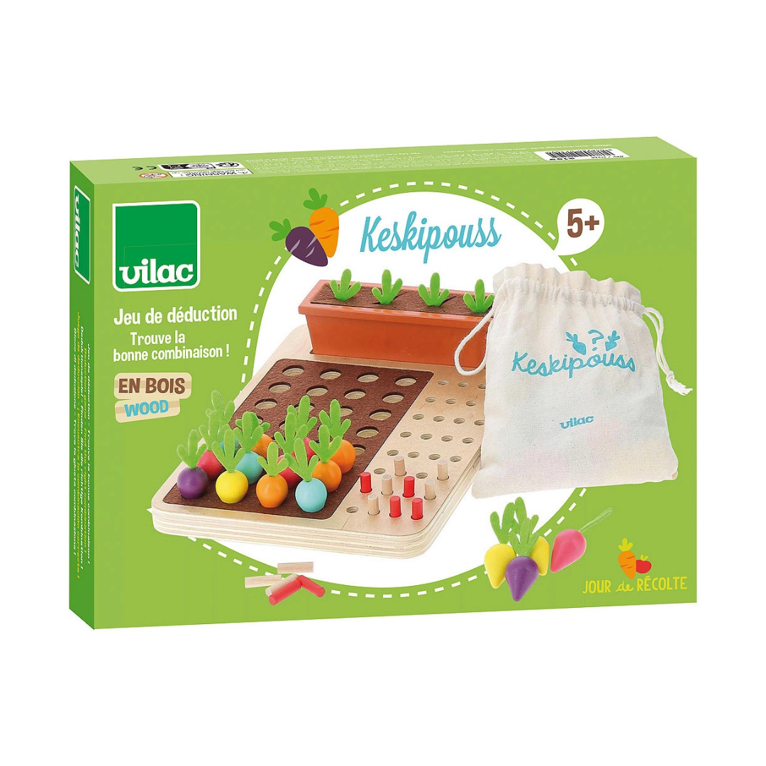 Vilac Spel - Kodspel Grönsaker. Träleksak