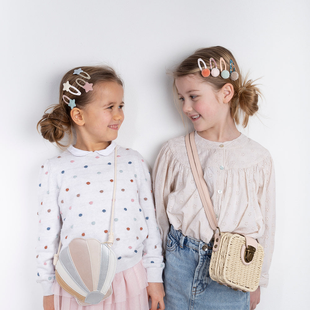 Mimi & Lula Axelväska – Snäckskal – Shimmer