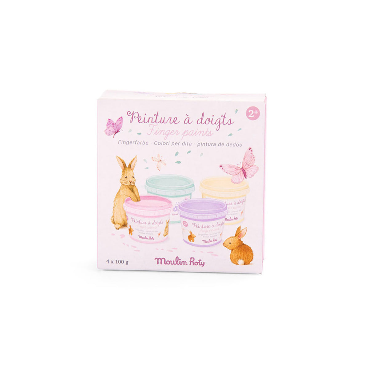 Moulin Roty Fingerfärg 4x100g – Les Rosalies