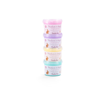 Moulin Roty Fingerfärg 4x100g – Les Rosalies