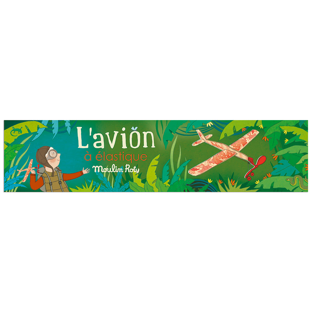 Moulin Roty Flygplan med gummibandsmotor – assorterade motiv