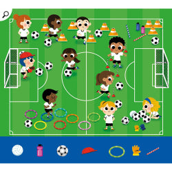 Auzou Aktivitetskort – 20 uppgifter – Fotboll