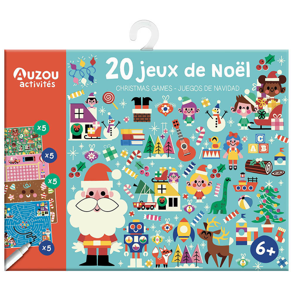 Auzou Aktivitetskort – 20 uppgifter – Jul