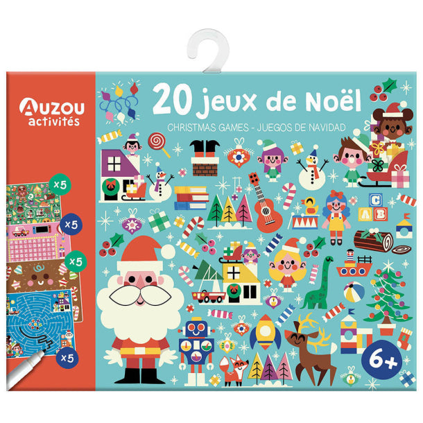 Auzou Aktivitetskort – 20 uppgifter – Jul