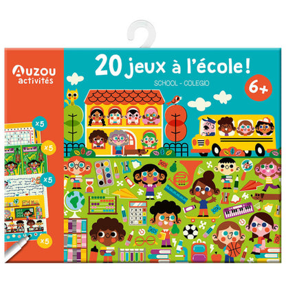 Auzou Aktivitetskort – 20 uppgifter – Skolan