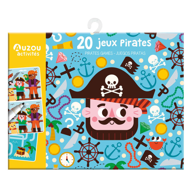 Auzou Aktivitetskort – 20 uppgifter – Pirater