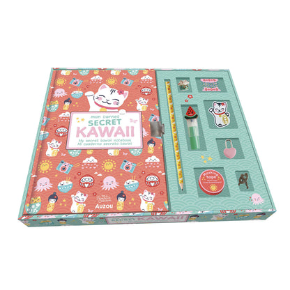 Auzou Mit kontor - Kawaii notesbog med lås
