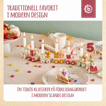 Bieco Födelsedagståg Berry i Trä 0–99 år