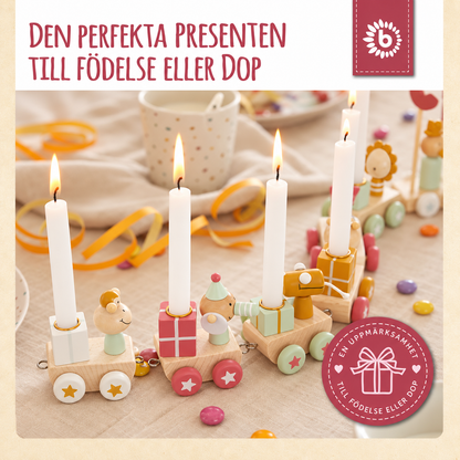 Bieco Födelsedagståg Berry i Trä 0–99 år
