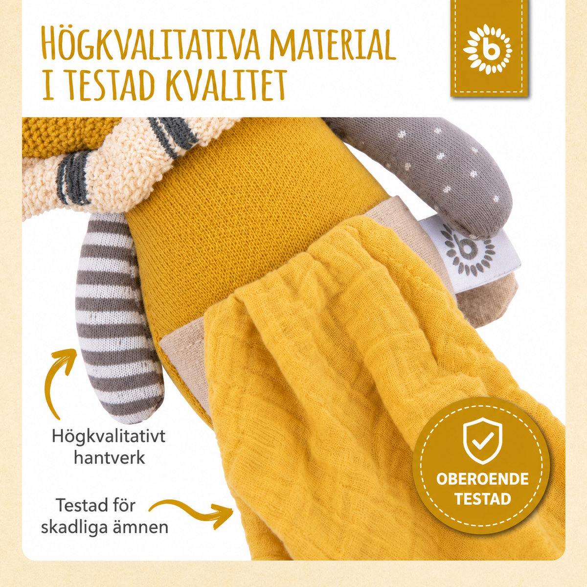 Bieco Gosedjur Lejon med Snuttefilt