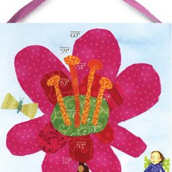 eeBoo Längdmätare 150 cm – Rosa blomma
