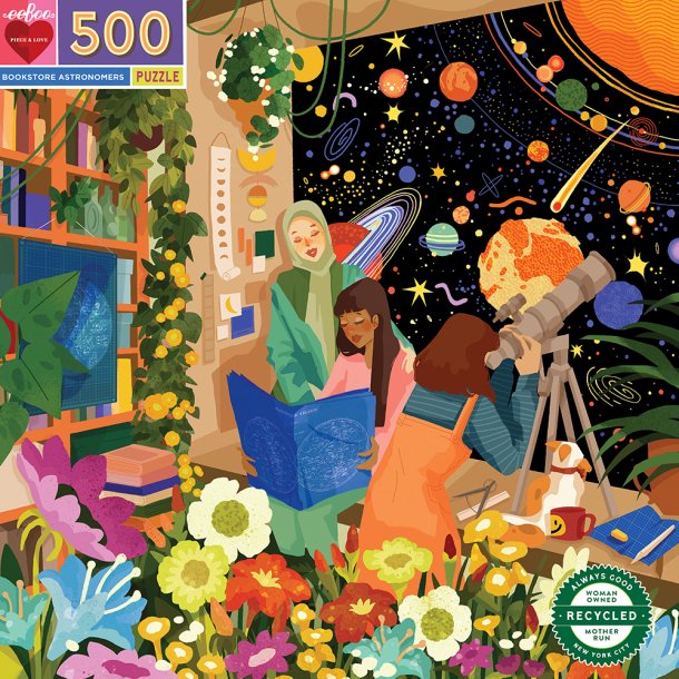 eeBoo Puslespil 500 bitar - Bookstore Astronomers