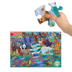 eeBoo Puslespil 100 bitar - Planeten Jorden