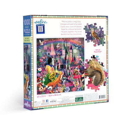 eeBoo Puslespil 1000 bitar - Cat and Castle