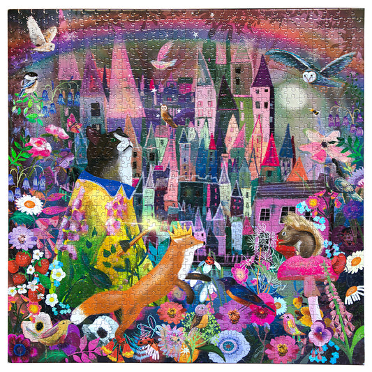 eeBoo Puslespil 1000 bitar - Cat and Castle