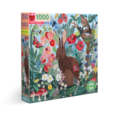 eeBoo Puslespil 1000 bitar - Poppy Bunny