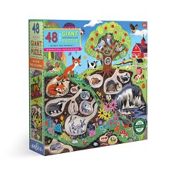 eeBoo Jumbo puslespil 48 bitar - Landet