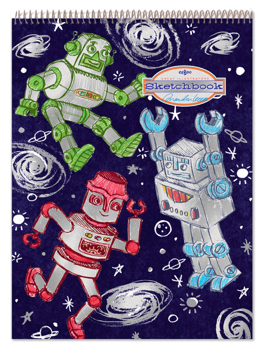 eeBoo Skissblock – Silverrobotar