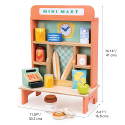 Mentari Leksaksaffär Mini Market i trä