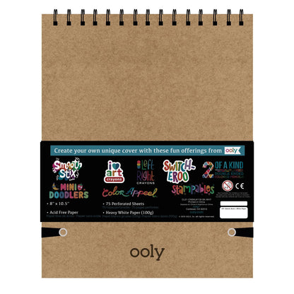 OOLY Skissblock – DIY – Vit 20,5 × 26,5 cm